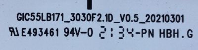 KIT DE LED'S PARA TV TCL ((12 PIEZAS)) / NUMERO DE PARTE GIC55LB172_3030F2.1D_V0.4_20200612 / 4C-LB5508-ZM06J / 4C-LB5508-ZM07J / 4C-LB5508-ZM08J / 210402 / GIC55LB172_3030F2.1D / PANEL LVU550NDJL / DISPLAY ST5461D12-5 VER.2.2 / 55S531 / 55S535 - Imagen 3